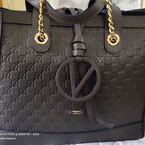 Valentino by Mario Valentino Sophie Medallion Leather Tote